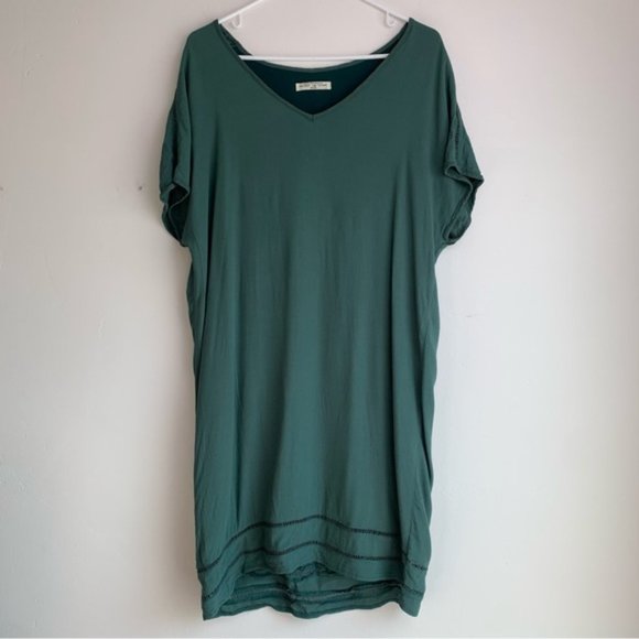 Circle of Trust Soft Green Boho Beach Mini Dress - Picture 2 of 12